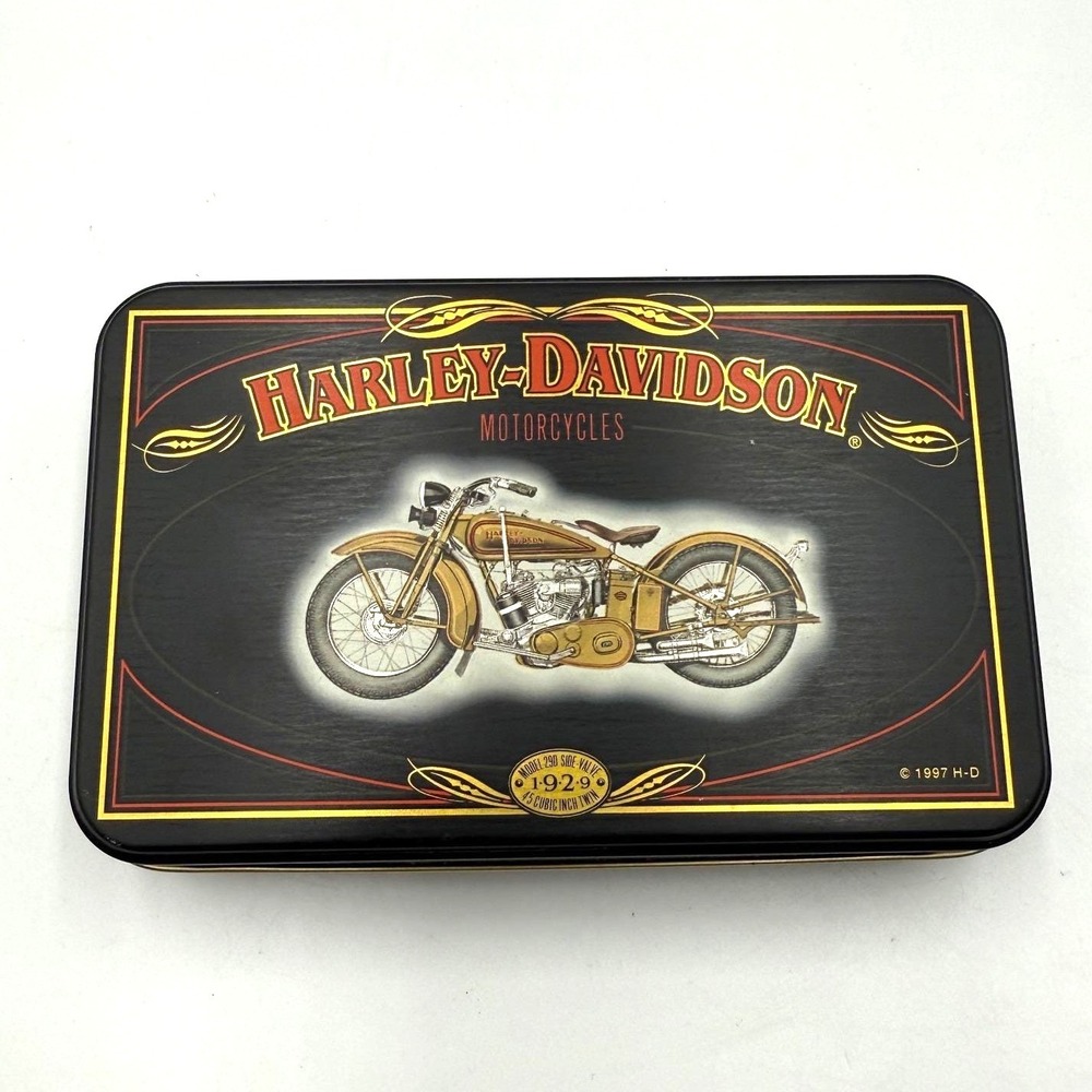 Harley-Davidson 1997 Playing Cards Double Deck Collectible Tin 1929‎ Side-Valve